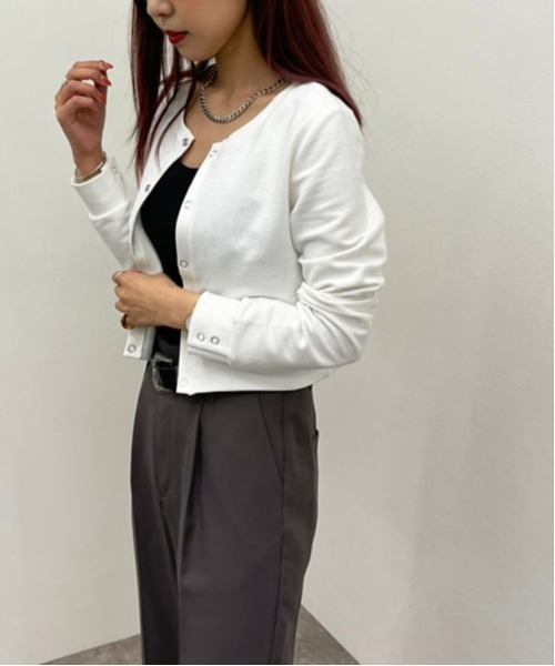 apres jour mignon（アプレジュールミニョン）の「２WAYトップス【ZOZOTOWN限定アイテム】（Tシャツ/カットソー・レディース・グリーン/ナチュラル/オフホワイト/ブラック・フリー/X-LARGE）」の11枚目の写真