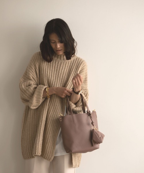 marjour(マージュール)の「DAIRY TOTE BAG(ショルダーバッグ・レディース・ブラック/ピンクベージュ・FREE)」の10枚目の写真
