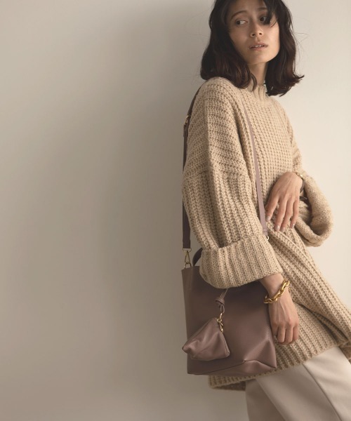 marjour(マージュール)の「DAIRY TOTE BAG(ショルダーバッグ・レディース・ブラック/ピンクベージュ・FREE)」の13枚目の写真