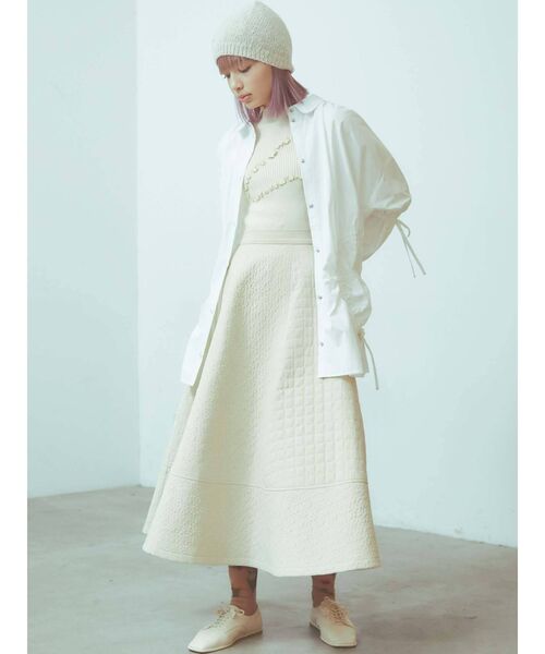 merry jenny（メリージェニー）の「カップルワッチ（ニットキャップ/ビーニー・レディース・ホワイト/ブラウン・FREE）」の19枚目の写真