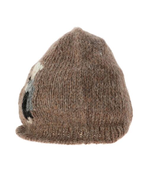 merry jenny（メリージェニー）の「カップルワッチ（ニットキャップ/ビーニー・レディース・ホワイト/ブラウン・FREE）」の8枚目の写真