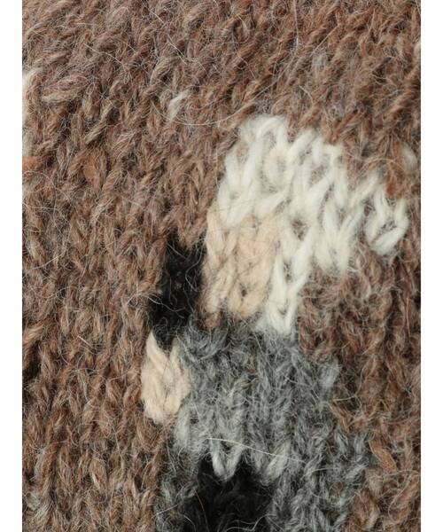 merry jenny（メリージェニー）の「カップルワッチ（ニットキャップ/ビーニー・レディース・ホワイト/ブラウン・FREE）」の18枚目の写真