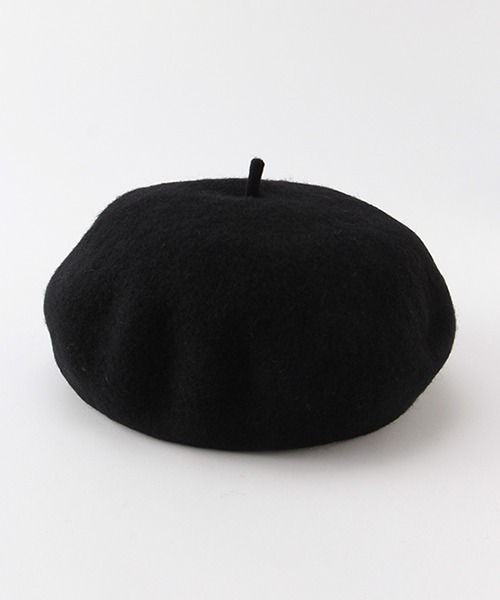 petit main LIEN（プティマインリアン）の「ベレー帽（ハンチング/ベレー帽・レディース・キャメル/ブラック・FREE）」の2枚目の写真