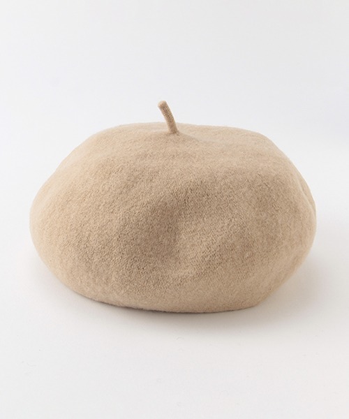 petit main LIEN（プティマインリアン）の「ベレー帽（ハンチング/ベレー帽・レディース・キャメル/ブラック・FREE）」の7枚目の写真