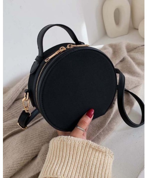 Ritzy（リッツィー）の「大人シルエット 丸型ボックス エレガント ショルダーバッグ（ショルダーバッグ・レディース・ホワイト/ブラック/キャメル・FREE）」の10枚目の写真