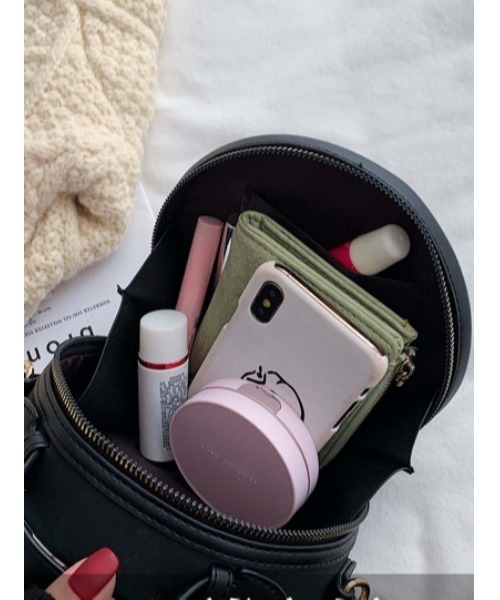 Ritzy（リッツィー）の「大人シルエット 丸型ボックス エレガント ショルダーバッグ（ショルダーバッグ・レディース・ホワイト/ブラック/キャメル・FREE）」の6枚目の写真