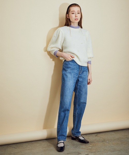 MADEMOISELLE ROPE'(マドモアゼル ロペ)の「パールニットプルオーバー(ニット/セーター・レディース・ブラック/ホワイト系その他2・38)」の18枚目の写真