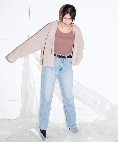 PAGEBOY（ページボーイ）の「eill×PAGEBOYニットアップジャケット（その他アウター・レディース・ブラック/ブルー/ライラック・FREE）」の9枚目の写真