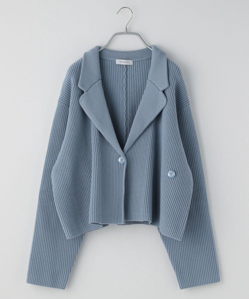 PAGEBOY（ページボーイ）の「eill×PAGEBOYニットアップジャケット（その他アウター・レディース・ブラック/ブルー/ライラック・FREE）」の10枚目の写真