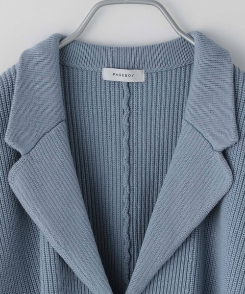 PAGEBOY（ページボーイ）の「eill×PAGEBOYニットアップジャケット（その他アウター・レディース・ブラック/ブルー/ライラック・FREE）」の12枚目の写真