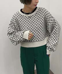 apres jour mignon | ジャガードニットプルオーバー【ZOZOTOWN限定アイテム】(ニット/セーター)