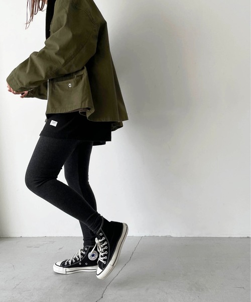 CANAL JEAN(キャナルジーン)の「El mar(エルマール) 起毛レギンス(レギンス/スパッツ・レディース・ブラウン/チャコールグレー/アイボリー/ベージュ・ONE SIZE)」の7枚目の写真