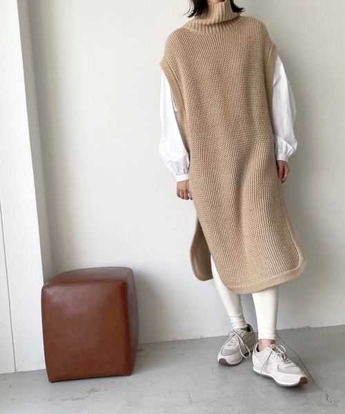 CANAL JEAN(キャナルジーン)の「El mar(エルマール) 起毛レギンス(レギンス/スパッツ・レディース・ブラウン/チャコールグレー/アイボリー/ベージュ・ONE SIZE)」の6枚目の写真