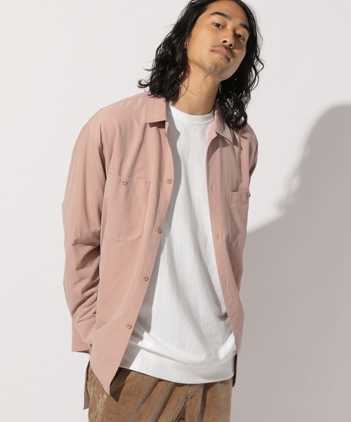 BAYFLOW（ベイフロー）の「フェイクスエードL/Sシャツ（シャツ/ブラウス・メンズ・チャコール/ブラウン/ピンク・MEDIUM/LARGE）」の3枚目の写真