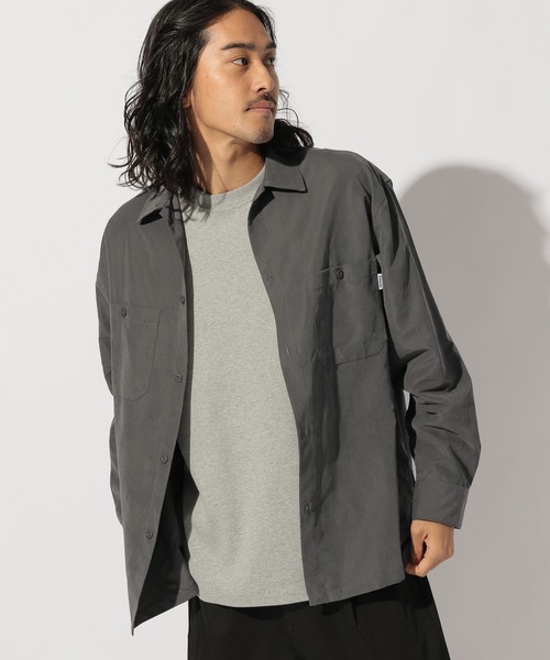 BAYFLOW（ベイフロー）の「フェイクスエードL/Sシャツ（シャツ/ブラウス・メンズ・チャコール/ブラウン/ピンク・MEDIUM/LARGE）」の2枚目の写真