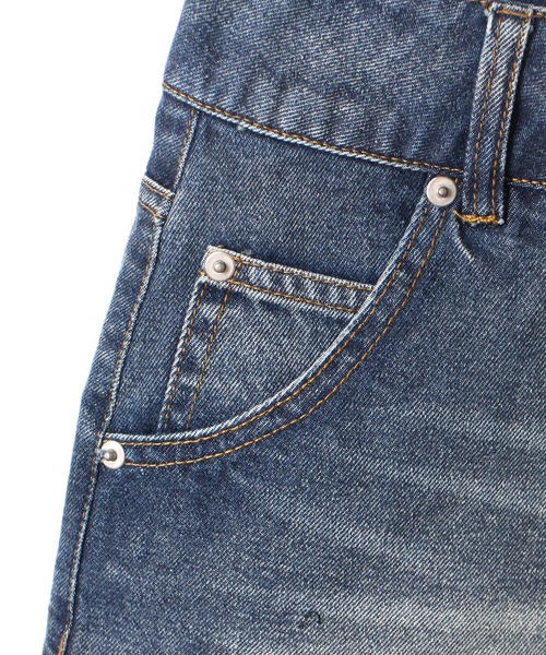 one way(ワンウェイ)の「【oneway Jeans】フリンジハイウエストショートパンツ(デニムパンツ・レディース・ブラック/ライトブルー・S/M)」の8枚目の写真
