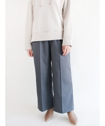 千鳥チェックタックワイドパンツ