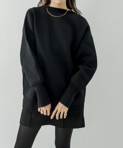 mystic（ミスティック）の「スウェットライク2WAYカーディガン（カーディガン/ボレロ・レディース・ブラック/オフホワイト/ピンク・FREE）」の22枚目の写真