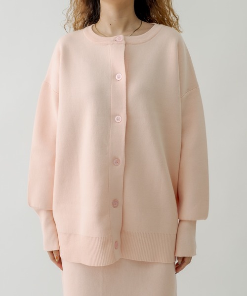mystic（ミスティック）の「スウェットライク2WAYカーディガン（カーディガン/ボレロ・レディース・ブラック/オフホワイト/ピンク・FREE）」の18枚目の写真