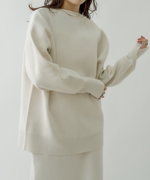 mystic（ミスティック）の「スウェットライク2WAYカーディガン（カーディガン/ボレロ・レディース・ブラック/オフホワイト/ピンク・FREE）」の13枚目の写真