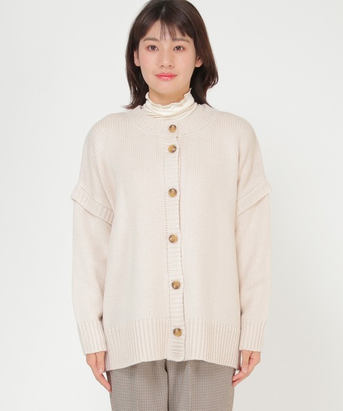 ikka(イッカ)の「前後2WAY袖フェイクプルオーバー(ニット/セーター・レディース・ブラック/ライトベージュ・M/L)」の9枚目の写真
