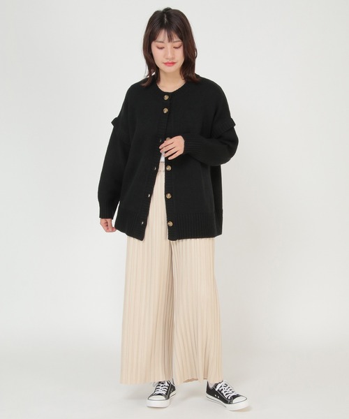 ikka(イッカ)の「前後2WAY袖フェイクプルオーバー(ニット/セーター・レディース・ブラック/ライトベージュ・M/L)」の11枚目の写真