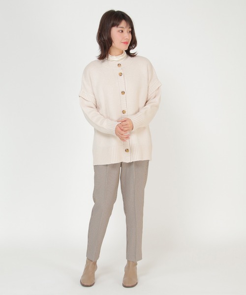 ikka(イッカ)の「前後2WAY袖フェイクプルオーバー(ニット/セーター・レディース・ブラック/ライトベージュ・M/L)」の18枚目の写真