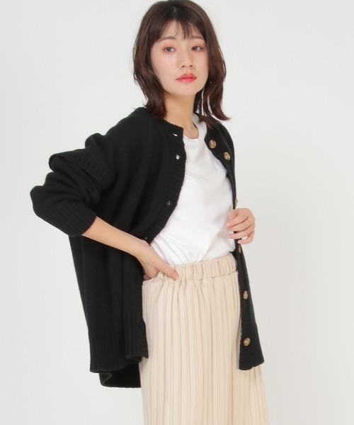 ikka(イッカ)の「前後2WAY袖フェイクプルオーバー(ニット/セーター・レディース・ブラック/ライトベージュ・M/L)」の20枚目の写真