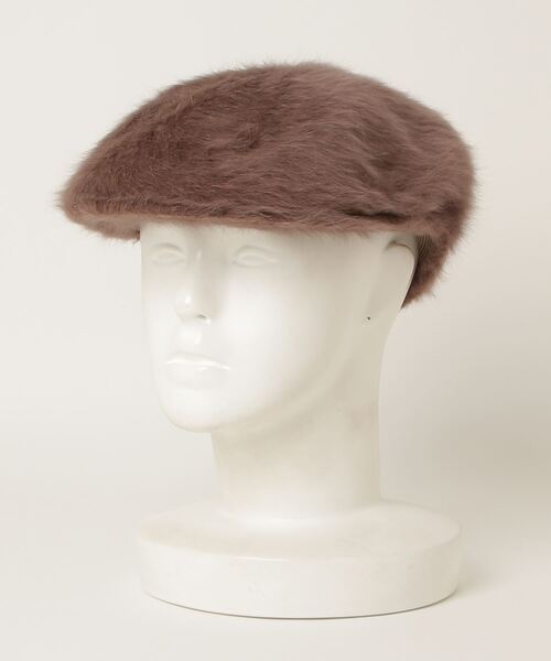 KANGOL(カンゴール)の「KANGOL Furgora 504 エコファーゴラ 504 ハンチング(ハンチング/ベレー帽・メンズ・ブラック/アイボリー/ブラウン/ブラック系その他/アイボリー系・L/M)」の4枚目の写真