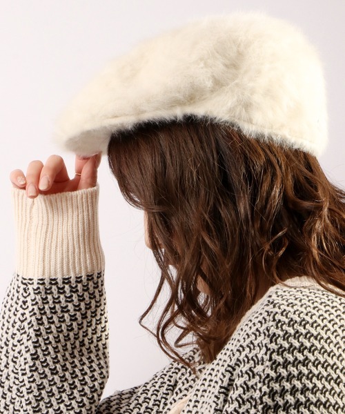 KANGOL(カンゴール)の「KANGOL Furgora 504 エコファーゴラ 504 ハンチング(ハンチング/ベレー帽・メンズ・ブラック/アイボリー/ブラウン/ブラック系その他/アイボリー系・L/M)」の16枚目の写真