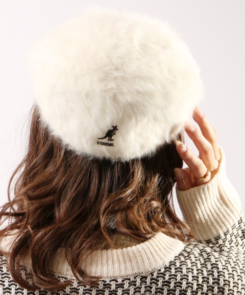 KANGOL(カンゴール)の「KANGOL Furgora 504 エコファーゴラ 504 ハンチング(ハンチング/ベレー帽・メンズ・ブラック/アイボリー/ブラウン/ブラック系その他/アイボリー系・L/M)」の15枚目の写真
