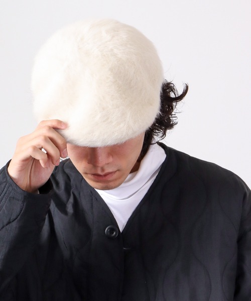 KANGOL(カンゴール)の「KANGOL Furgora 504 エコファーゴラ 504 ハンチング(ハンチング/ベレー帽・メンズ・ブラック/アイボリー/ブラウン/ブラック系その他/アイボリー系・L/M)」の19枚目の写真