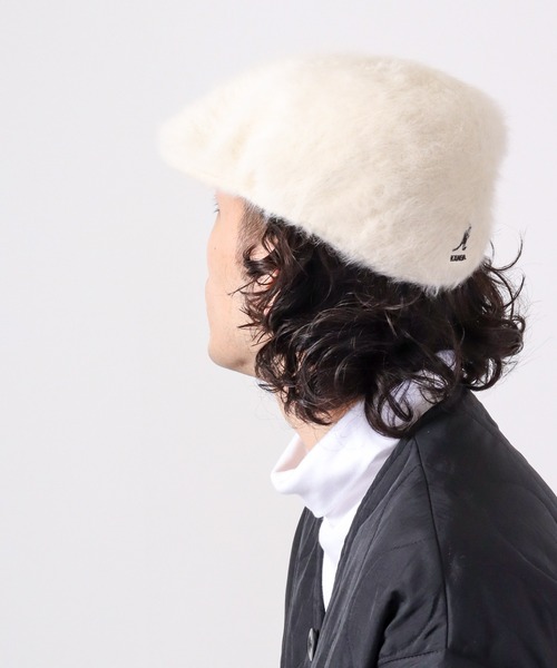 KANGOL(カンゴール)の「KANGOL Furgora 504 エコファーゴラ 504 ハンチング(ハンチング/ベレー帽・メンズ・ブラック/アイボリー/ブラウン/ブラック系その他/アイボリー系・L/M)」の20枚目の写真