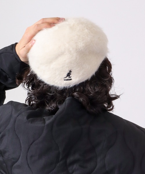 KANGOL(カンゴール)の「KANGOL Furgora 504 エコファーゴラ 504 ハンチング(ハンチング/ベレー帽・メンズ・ブラック/アイボリー/ブラウン/ブラック系その他/アイボリー系・L/M)」の21枚目の写真