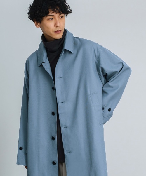 improves（インプローブス）の「T/R オーバーサイズ ショップコート（ステンカラーコート・メンズ・ブラック/ベージュ/ブラウン/ブルーグレー・LARGE/MEDIUM）」の13枚目の写真