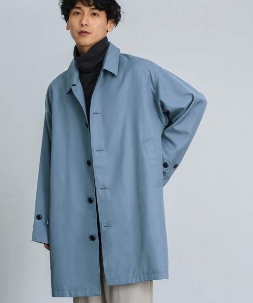 improves（インプローブス）の「T/R オーバーサイズ ショップコート（ステンカラーコート・メンズ・ブラック/ベージュ/ブラウン/ブルーグレー・LARGE/MEDIUM）」の15枚目の写真