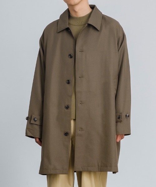 improves（インプローブス）の「T/R オーバーサイズ ショップコート（ステンカラーコート・メンズ・ブラック/ベージュ/ブラウン/ブルーグレー・LARGE/MEDIUM）」の22枚目の写真