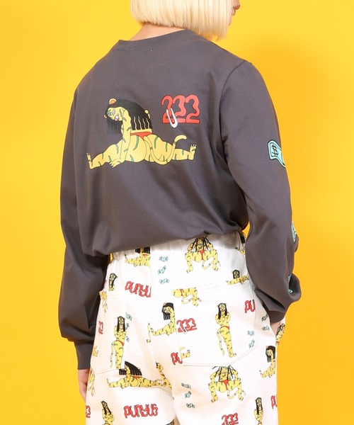 PUNYUS（プニュズ）の「寅プリントロンＴ（Tシャツ/カットソー・レディース・ホワイト/スミクロ・1/2/4/3）」の7枚目の写真