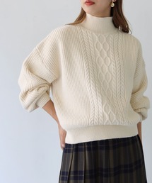 HER CLOSET | 【shemoshelly】バルキーケーブルハイネックニット(ニット/セーター)