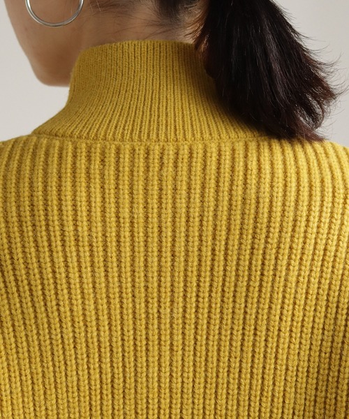 HER CLOSET(ハークローゼット)の「【shemoshelly】WEB限定バルキーケーブルハイネックニット(ニット/セーター・レディース・レッド/カーキ/ブルー/アイボリー/マスタード・M)」の10枚目の写真