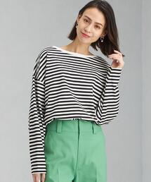 green label relaxing | <1_OF_MINE(ワンオブマイン)>トラップ ウエスト ロングスリーブ プルオーバー カットソー Tシャツ ボーダー ②(Tシャツ/カットソー)