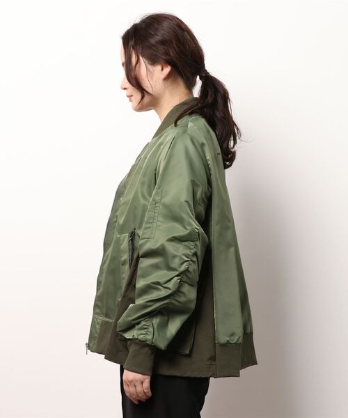 DOLLUPOOPS（ドールアップウップス）の「AラインドロストMA-１（MA-1・レディース・グレー/カーキ/ブラック・38）」の12枚目の写真