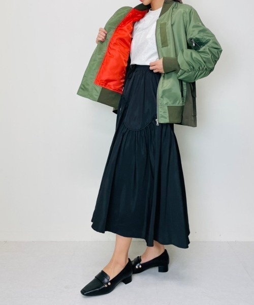 DOLLUPOOPS（ドールアップウップス）の「AラインドロストMA-１（MA-1・レディース・グレー/カーキ/ブラック・38）」の19枚目の写真