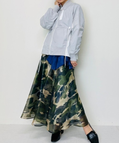 DOLLUPOOPS（ドールアップウップス）の「AラインドロストMA-１（MA-1・レディース・グレー/カーキ/ブラック・38）」の8枚目の写真