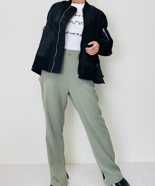 DOLLUPOOPS（ドールアップウップス）の「AラインドロストMA-１（MA-1・レディース・グレー/カーキ/ブラック・38）」の11枚目の写真