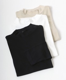 スムースカットソー タートルネック・ハイネック 長袖Tシャツ/無地トップス/ロンT メンズ レディース