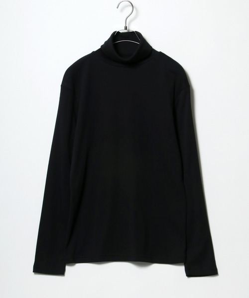 Salong hameu（サロン ハミュー）の「スムースカットソー タートルネック・ハイネック 長袖Tシャツ/無地トップス/ロンT メンズ レディース（Tシャツ/カットソー・メンズ・ホワイト/ブラック/ホワイト系その他/ブラック系その他/グレイッシュベージュ/ベージュ系その他・LL/M/L）」の11枚目の写真