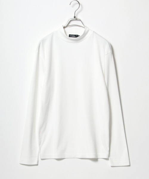 Salong hameu（サロン ハミュー）の「スムースカットソー タートルネック・ハイネック 長袖Tシャツ/無地トップス/ロンT メンズ レディース（Tシャツ/カットソー・メンズ・ホワイト/ブラック/ホワイト系その他/ブラック系その他/グレイッシュベージュ/ベージュ系その他・LL/M/L）」の9枚目の写真