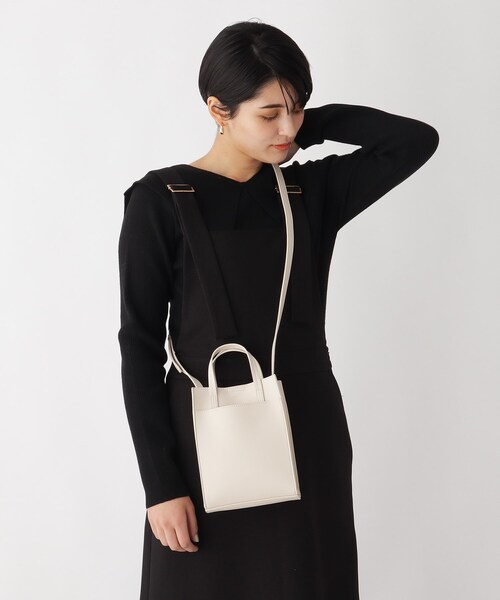 OPAQUE.CLIP（オペークドットクリップ）の「◆スクエアミニショルダーバッグ【軽量】（ショルダーバッグ・レディース・ライトブルー/ブラック/グレー/オフホワイト/ライトグリーン・00）」の2枚目の写真