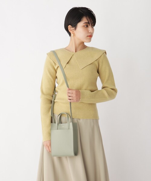 OPAQUE.CLIP（オペークドットクリップ）の「◆スクエアミニショルダーバッグ【軽量】（ショルダーバッグ・レディース・ライトブルー/ブラック/グレー/オフホワイト/ライトグリーン・00）」の13枚目の写真